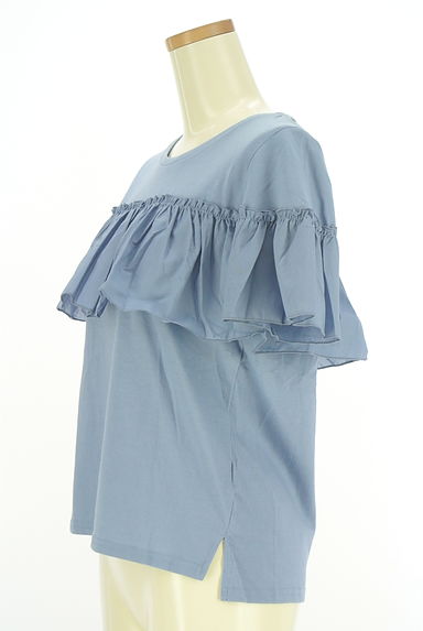 earth music&ecology（アースミュージック＆エコロジー）の古着「半袖フリルカットソー（カットソー・プルオーバー）」大画像３へ