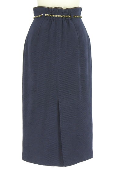 JUSGLITTY（ジャスグリッティー）の古着「チェーンベルト付きミモレスカート（ロングスカート・マキシスカート）」大画像２へ