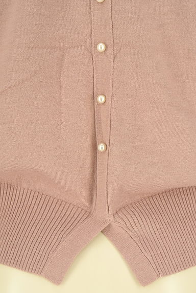 STRAWBERRY-FIELDS（ストロベリーフィールズ）の古着「背中パールボタンVネックニットトップス（ニット）」大画像４へ