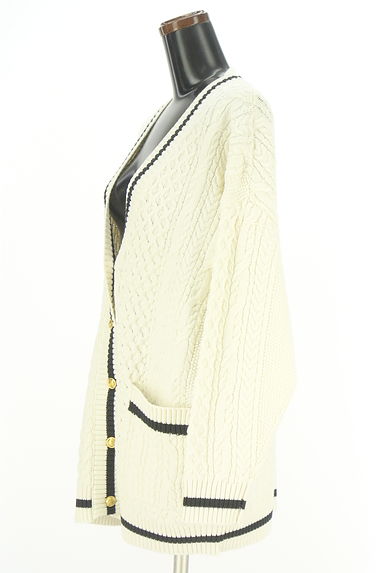 Stola.（ストラ）の古着「ケーブル編みチルデンニットカーディガン（カーディガン・ボレロ）」大画像３へ