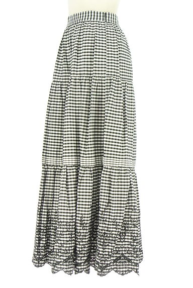 Rirandture（リランドチュール）の古着「裾刺繍ギンガムチェック柄ロングスカート（ロングスカート・マキシスカート）」大画像３へ