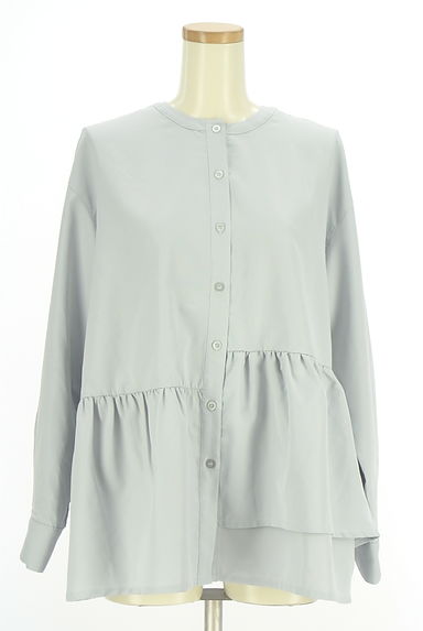 Samansa Mos2（サマンサモスモス）の古着「アシンメトリーペプラムブラウス（ブラウス）」大画像１へ