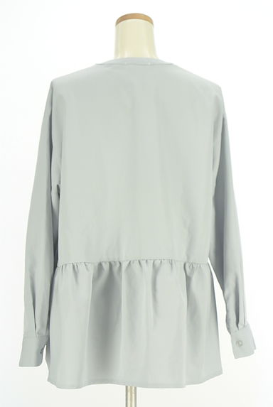 Samansa Mos2（サマンサモスモス）の古着「アシンメトリーペプラムブラウス（ブラウス）」大画像２へ