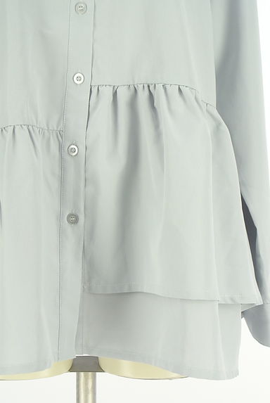 Samansa Mos2（サマンサモスモス）の古着「アシンメトリーペプラムブラウス（ブラウス）」大画像４へ