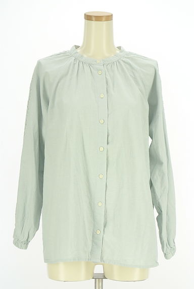 Samansa Mos2（サマンサモスモス）の古着「袖レースバンドカラーブラウス（ブラウス）」大画像１へ