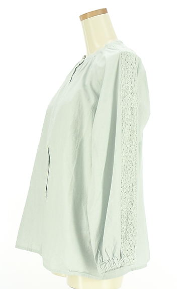 Samansa Mos2（サマンサモスモス）の古着「袖レースバンドカラーブラウス（ブラウス）」大画像３へ