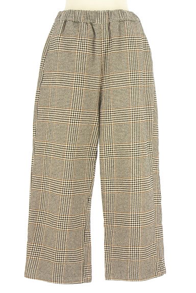 Samansa Mos2（サマンサモスモス）の古着「チェック柄ワイドパンツ（パンツ）」大画像１へ