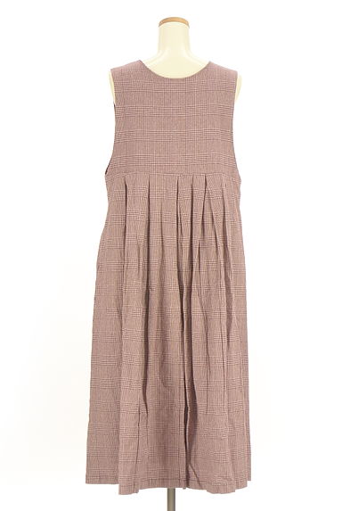 Samansa Mos2（サマンサモスモス）の古着「チェック柄ノースリワンピース（キャミワンピース）」大画像２へ