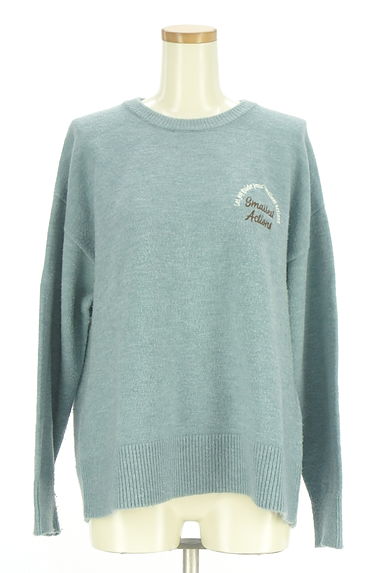 Samansa Mos2（サマンサモスモス）の古着「刺繍ロゴ入りニットトップス（ニット）」大画像１へ