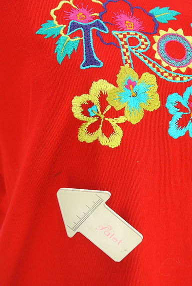 Chamois（シャミー）の古着「ロゴ＆花刺繍半袖カットソー（カットソー・プルオーバー）」大画像５へ