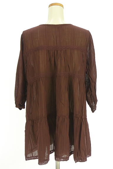 クリックで大画像表示 Samansa Mos2(サマンサモスモス)の古着「レースシャツチュニック(ブラウス)」大画像2へ