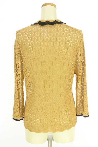 Samansa Mos2（サマンサモスモス）の古着「透かし編みニットカーディガン（カーディガン・ボレロ）」大画像２へ