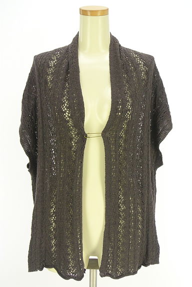 クリックで大画像表示 Samansa Mos2(サマンサモスモス)の古着「SM2 ピン付き透かし編みカーディガン(カーディガン・ボレロ)」大画像1へ