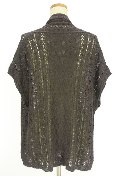 クリックで大画像表示 Samansa Mos2(サマンサモスモス)の古着「SM2 ピン付き透かし編みカーディガン(カーディガン・ボレロ)」大画像2へ