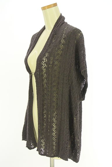 クリックで大画像表示 Samansa Mos2(サマンサモスモス)の古着「SM2 ピン付き透かし編みカーディガン(カーディガン・ボレロ)」大画像3へ