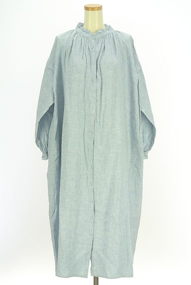 Samansa Mos2（サマンサモスモス）の古着「TSUHARU by Samansa Mos2 バンドカラーシャツワンピース（ワンピース・チュニック）」大画像１へ