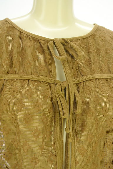 クリックで大画像表示 Samansa Mos2(サマンサモスモス)の古着「花柄メッシュニットカーディガン(カーディガン・ボレロ)」大画像4へ