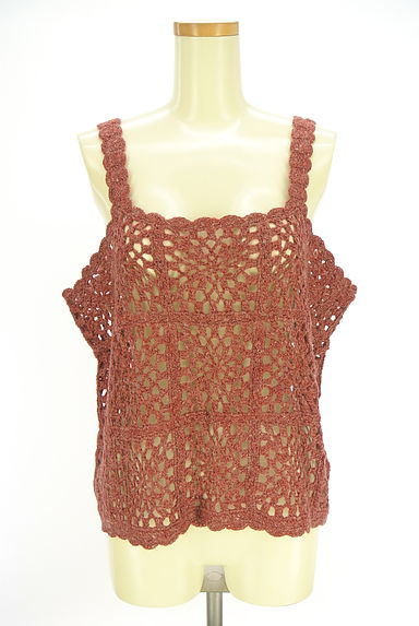 Samansa Mos2（サマンサモスモス）の古着「クロシェニットキャミ（ベスト・ジレ）」大画像１へ