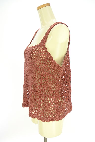 Samansa Mos2（サマンサモスモス）の古着「クロシェニットキャミ（ベスト・ジレ）」大画像３へ