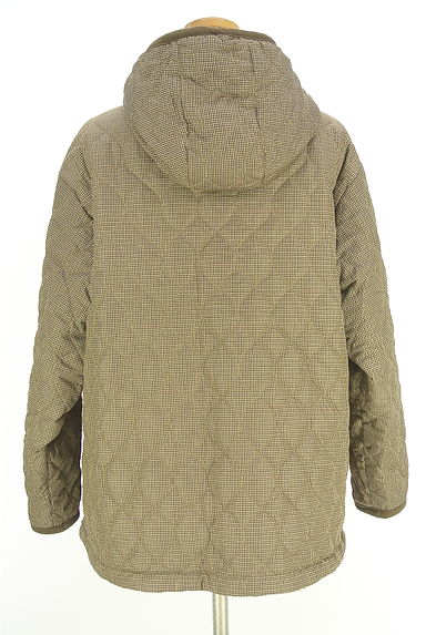 クリックで大画像表示 Samansa Mos2(サマンサモスモス)の古着「ガンクラブチェックキルティング×ボア リバーシブルコート(コート)」大画像2へ