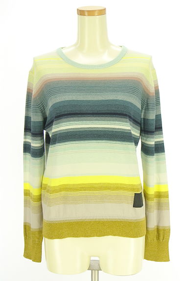 Paul Smith（ポールスミス）の古着「グラデーションボーダー柄ニットトップス（ニット）」大画像１へ