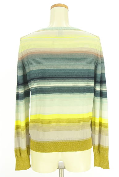 Paul Smith（ポールスミス）の古着「グラデーションボーダー柄ニットトップス（ニット）」大画像２へ