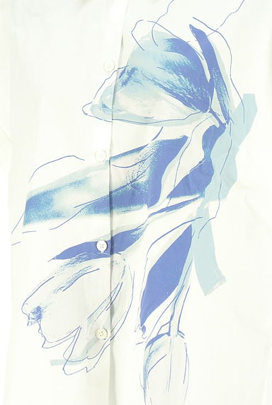 Paul Smith（ポールスミス）の古着「花プリントフレンチスリーブブラウス（ブラウス）」大画像４へ