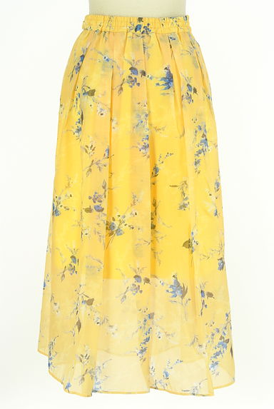 クリックで大画像表示 31 Sons de mode(トランテアン ソン ドゥ モード)の古着「花柄ロングシアースカート(ロングスカート・マキシスカート)」大画像2へ