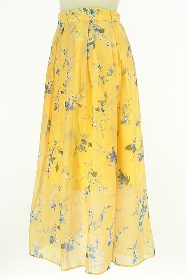 クリックで大画像表示 31 Sons de mode(トランテアン ソン ドゥ モード)の古着「花柄ロングシアースカート(ロングスカート・マキシスカート)」大画像3へ