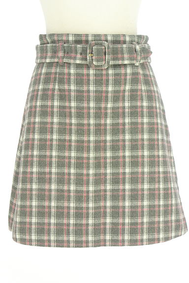 クリックで大画像表示 31 Sons de mode(トランテアン ソン ドゥ モード)の古着「ベルト付きハイウエストチェックミニスカ(スカート)」大画像1へ