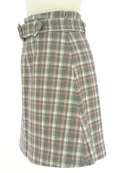 クリックで大画像表示 31 Sons de mode(トランテアン ソン ドゥ モード)の古着「ベルト付きハイウエストチェックミニスカ(スカート)」大画像3へ