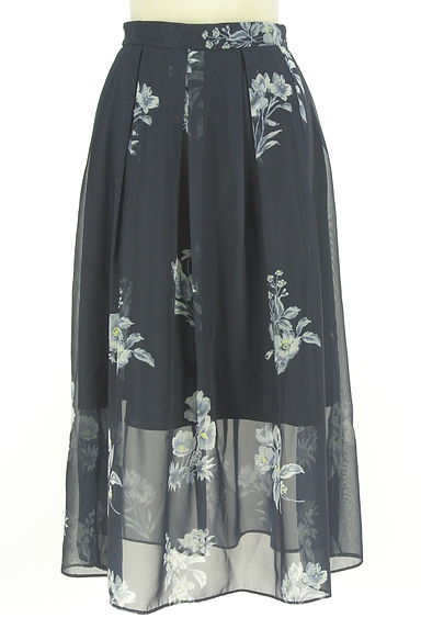 クリックで大画像表示 31 Sons de mode(トランテアン ソン ドゥ モード)の古着「花柄シフォンロングスカート(ロングスカート・マキシスカート)」大画像1へ