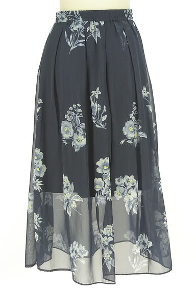 クリックで大画像表示 31 Sons de mode(トランテアン ソン ドゥ モード)の古着「花柄シフォンロングスカート(ロングスカート・マキシスカート)」大画像2へ