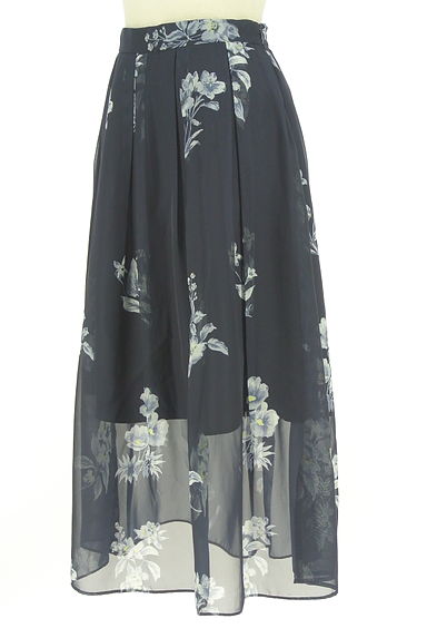 クリックで大画像表示 31 Sons de mode(トランテアン ソン ドゥ モード)の古着「花柄シフォンロングスカート(ロングスカート・マキシスカート)」大画像3へ