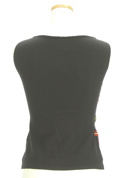 クリックで大画像表示 Sybilla(シビラ)の古着「カラフル刺繍模様ノースリニットトップス(ニット)」大画像2へ