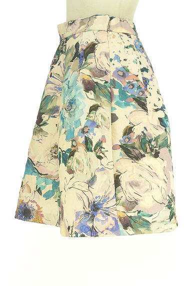 UNIVERVAL MUSE（ユニバーバルミューズ）の古着「プリントフレア膝丈スカート（スカート）」大画像３へ