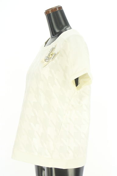 MAX&Co.（マックス＆コー）の古着「ビジュー付き千鳥格子柄プルオ―バー（カットソー・プルオーバー）」大画像３へ