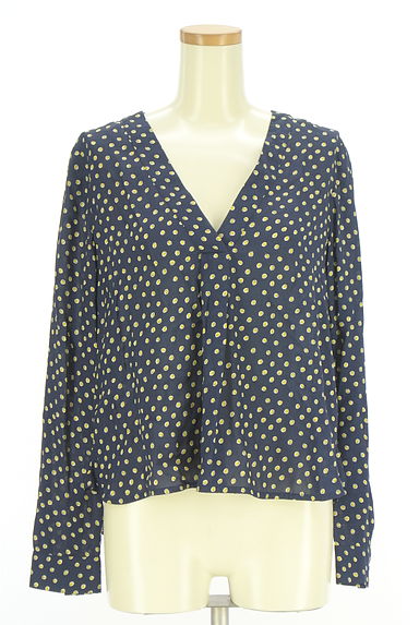 MAX&Co.（マックス＆コー）の古着「Vネックドットプルオーバー（カットソー・プルオーバー）」大画像１へ