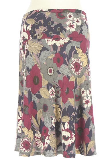 クリックで大画像表示 MAX&Co.(マックス&コー)の古着「膝丈花柄スカート(スカート)」大画像2へ