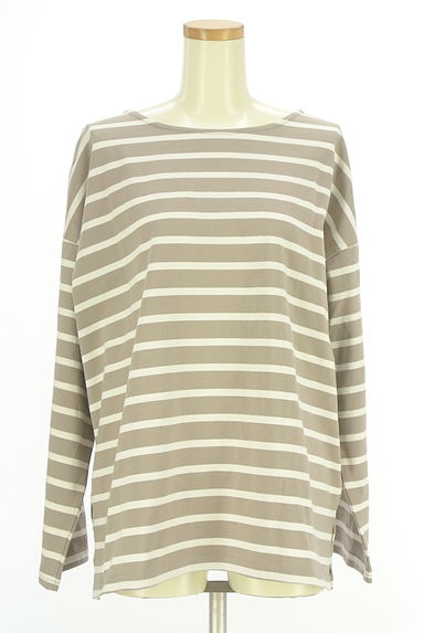 クリックで大画像表示 Samansa Mos2(サマンサモスモス)の古着「バックボタンボーダーカットソー(カットソー・プルオーバー)」大画像1へ