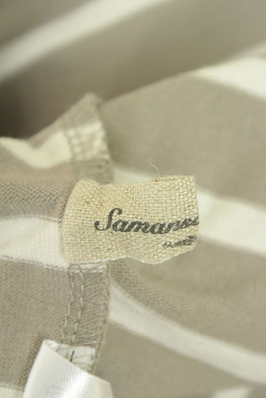 クリックで大画像表示 Samansa Mos2(サマンサモスモス)の古着「バックボタンボーダーカットソー(カットソー・プルオーバー)」大画像6へ