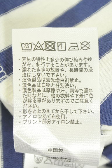 Samansa Mos2（サマンサモスモス）の古着「パネルボーダープルオーバー（カットソー・プルオーバー）」大画像５へ