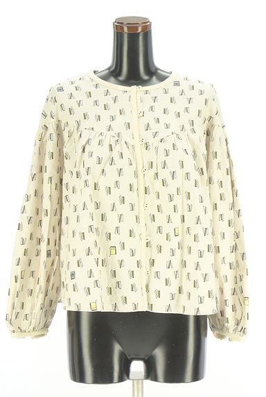 クリックで大画像表示 Samansa Mos2(サマンサモスモス)の古着「ボリューム袖プリントブラウス(ブラウス)」大画像1へ