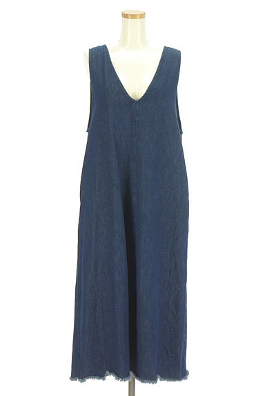 Samansa Mos2（サマンサモスモス）の古着「2WAYデニムジャンパースカート（キャミワンピース）」大画像１へ