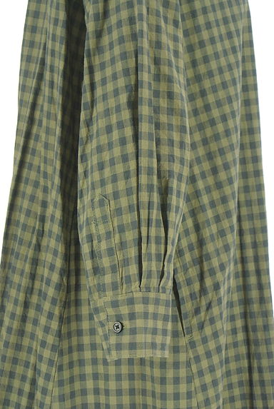 クリックで大画像表示 Samansa Mos2(サマンサモスモス)の古着「ギンガムチェック柄シャツワンピース(ワンピース・チュニック)」大画像4へ