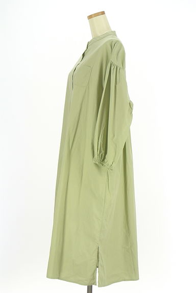 クリックで大画像表示 Samansa Mos2(サマンサモスモス)の古着「バンドカラーシャツワンピース(ワンピース・チュニック)」大画像3へ