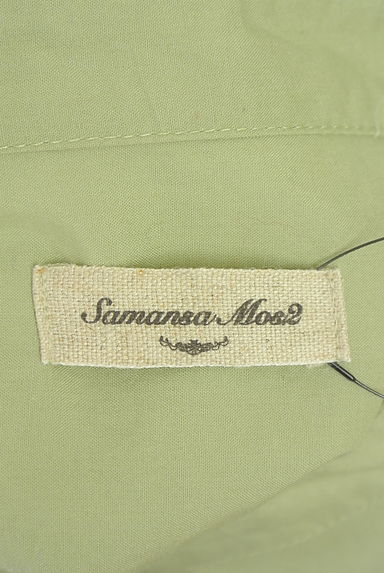 クリックで大画像表示 Samansa Mos2(サマンサモスモス)の古着「バンドカラーシャツワンピース(ワンピース・チュニック)」大画像6へ