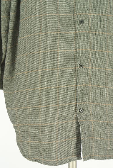 クリックで大画像表示 Samansa Mos2(サマンサモスモス)の古着「チェック柄スキッパーカットソー(カットソー・プルオーバー)」大画像4へ