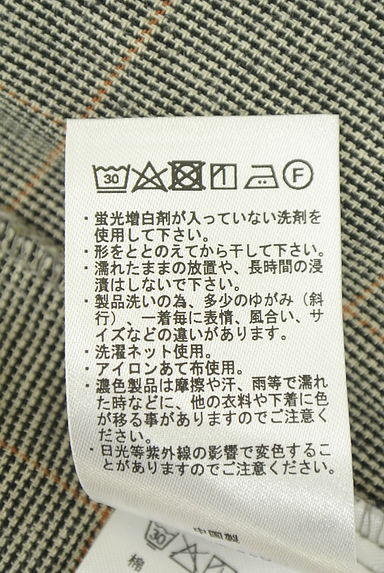 クリックで大画像表示 Samansa Mos2(サマンサモスモス)の古着「チェック柄スキッパーカットソー(カットソー・プルオーバー)」大画像5へ