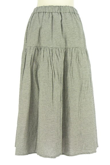 Samansa Mos2（サマンサモスモス）の古着「チェックフレアロングスカート（ロングスカート・マキシスカート）」大画像２へ